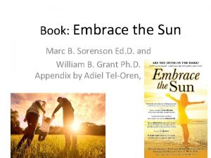 Embrace the sun book