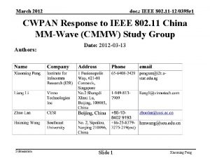 March 2012 doc IEEE 802 11 120398 r