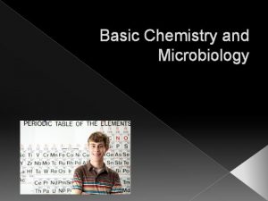 Basic Chemistry and Microbiology Review of Basic Chemistry