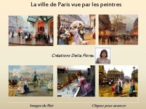 La ville de Paris vue par les peintres