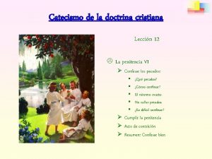 Catecismo de la doctrina cristiana Leccin 12 L