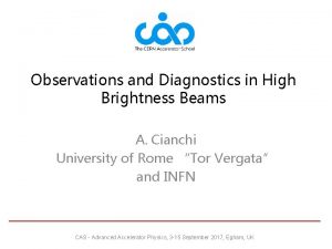 Observations and Diagnostics in High Brightness Beams A