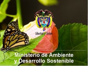 Ministerio de Ambiente y Desarrollo Sostenible ESTADO DE