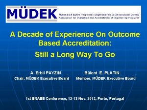 A Decade of Experience On Outcome Based Accreditation