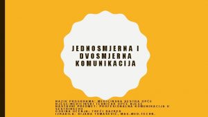 Dvosmjerna komunikacija