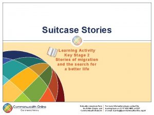 Suitcase Stories Learning Activity Key Stage 2 Stories