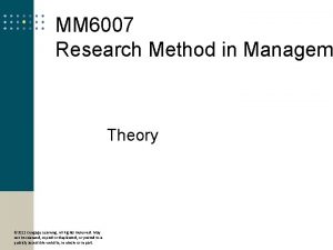 3 MM 6007 Research Method in Managem Theory