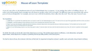 House of lean template