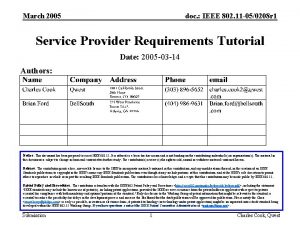 March 2005 doc IEEE 802 11 050208 r