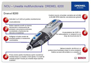 NOU Unealta multifunctionala DREMEL 8200 Dremel 8200 Control