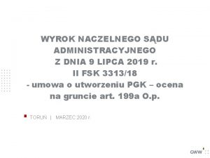 WYROK NACZELNEGO SDU ADMINISTRACYJNEGO Z DNIA 9 LIPCA