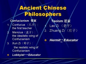 Taoism vs confucianism