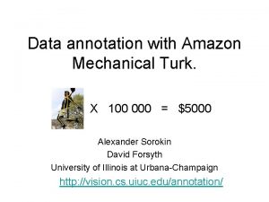 Data annotation with Amazon Mechanical Turk X 100