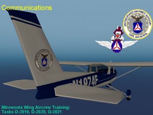 Communications Minnesota Wing Aircrew Training Tasks O2019 O2020