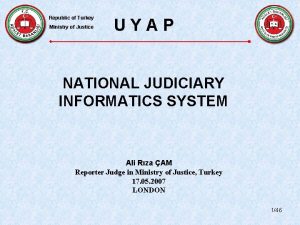 Republic of Turkey Ministry of Justice UYAP NATIONAL