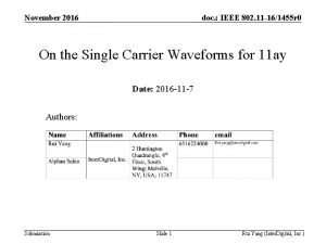 November 2016 doc IEEE 802 11 161455 r