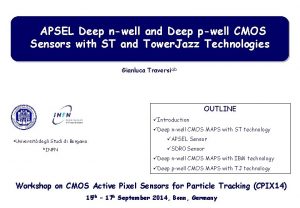 APSEL Deep nwell and Deep pwell CMOS Sensors