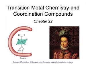 Transition Metal Chemistry and Coordination Compounds Chapter 22