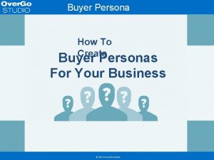 Buyer Persona Template How To Create Buyer Personas