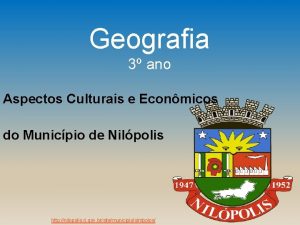 Geografia 3 ano Aspectos Culturais e Econmicos do