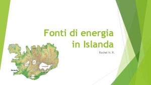 Quali sono le principali risorse energetiche in islanda