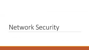 Network Security Threat Model Botnets are characteristics of