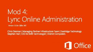 Version 2 0 for Office 365 Jump Start