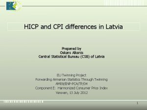 HICP and CPI differences in Latvia Prepared by