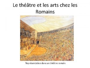 Le thtre et les arts chez les Romains