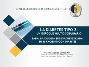 Importancia de la diabetes en nuestra poblacin La