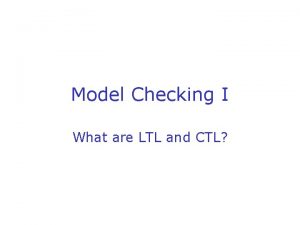Ltl model checking