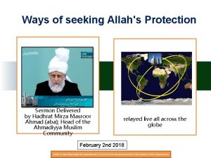 Ways of seeking Allahs Protection Sermon Delivered by