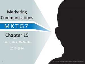 Marketing Communications Chapter 15 Lamb Hair Mc Daniel
