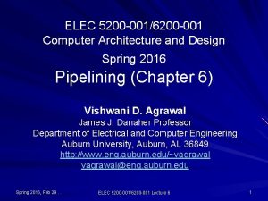 ELEC 5200 0016200 001 Computer Architecture and Design