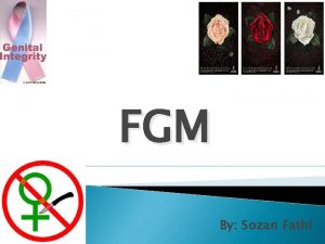 FGM By Sozan Fathi FGM World Health Organization