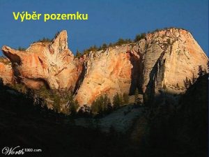 Vbr pozemku KLIMATICK PODMNKY V R Podneb R