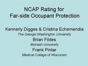 NCAP Rating for Farside Occupant Protection Kennerly Digges