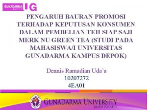 PENGARUH BAURAN PROMOSI TERHADAP KEPUTUSAN KONSUMEN DALAM PEMBELIAN