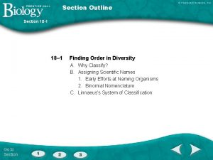 Section Outline Section 18 1 18 1 Finding