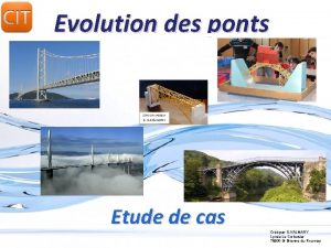 Evolution des ponts