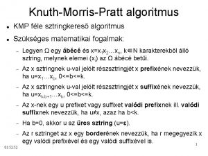 Kmp algorithm