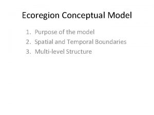 Whats an ecoregion