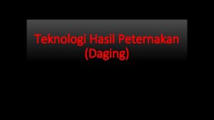 Pengertian hasil peternakan