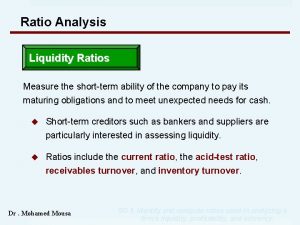 Liquidity ratio