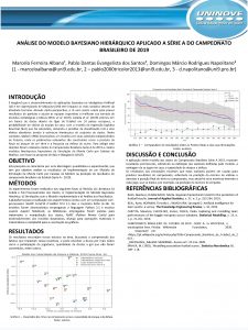 ANLISE DO MODELO BAYESIANO HIERRQUICO APLICADO A SRIE