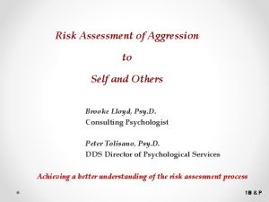 Aggression risk assessment