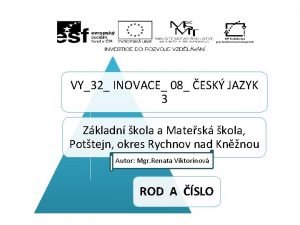 VY32 INOVACE 08 ESK JAZYK 3 Zkladn kola