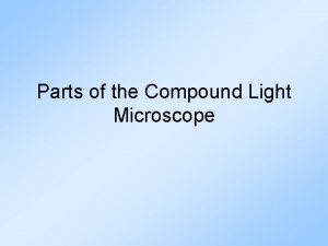 Parts of the Compound Light Microscope Slide 2