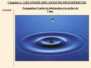 Ondes mécaniques progressives simulation