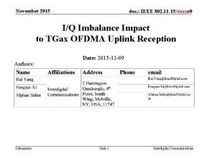 November 2015 doc IEEE 802 11 15xxxxr 0